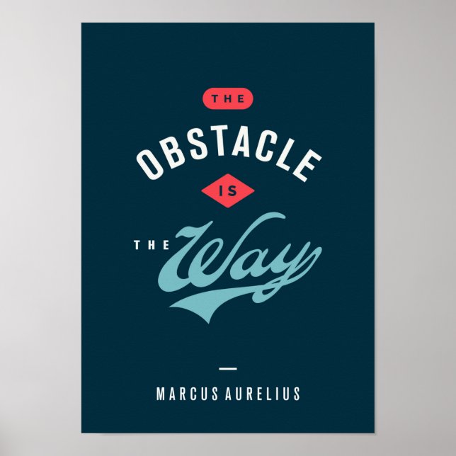 Poster L'Obstacle Est La Manière (Devant)