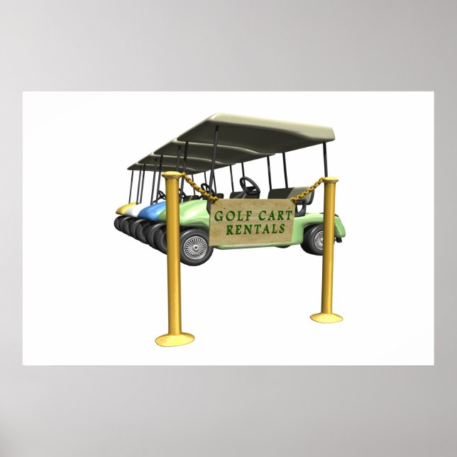 Poster Location de panier de golf (Devant)