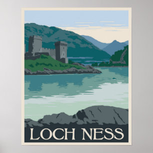 Poster Loch Ness, Écosse