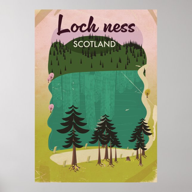 Poster Loch Ness Scotland (Devant)