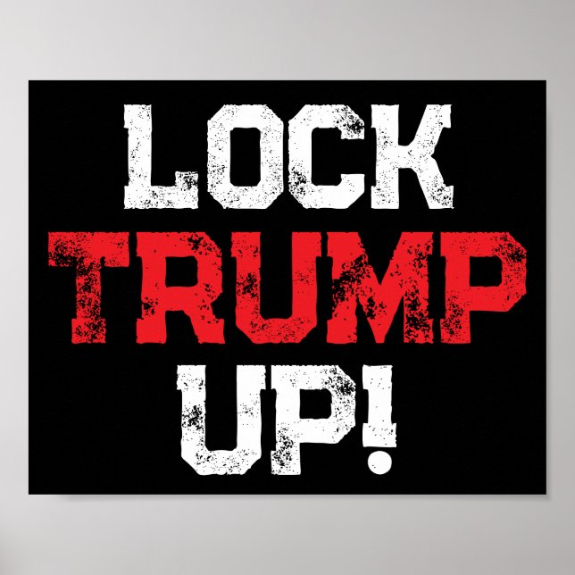 Poster Lock Trump Up Political (Devant)