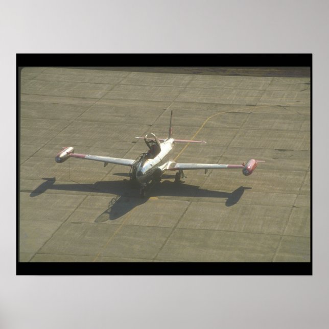 Poster Lockheed T-33 Trainer atterrissage_Avion militaire (Devant)