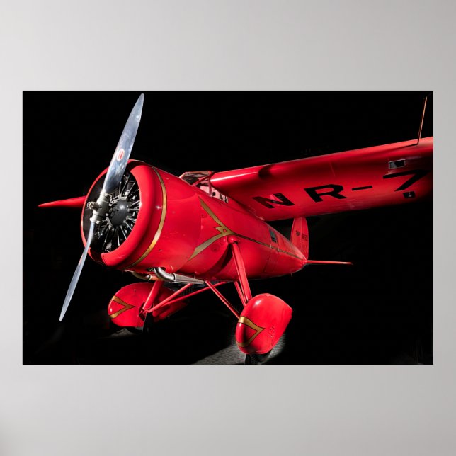 Poster Lockheed Vega 5B, Amelia Earhart (Devant)