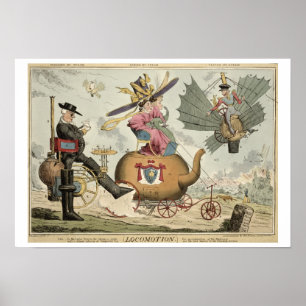 Poster Locomotion - marchant par la vapeur, montant par