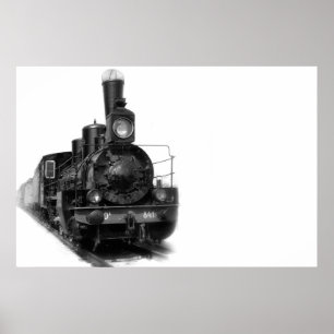 Poster Locomotive à vapeur