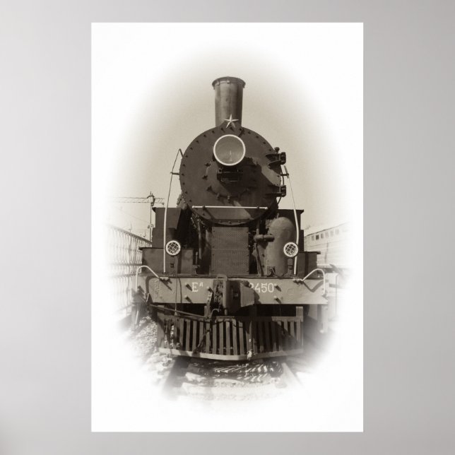 Poster Locomotive à vapeur (Devant)