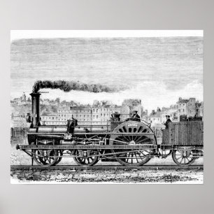 Poster Locomotive à vapeur