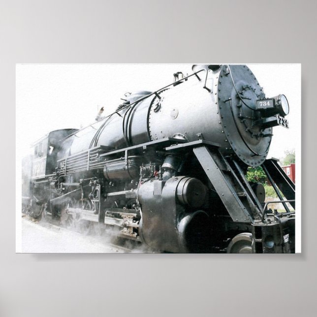 Poster Locomotive à vapeur (Devant)