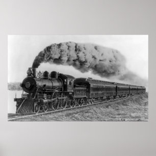 Poster Locomotive à vapeur no 999 - C. 1893