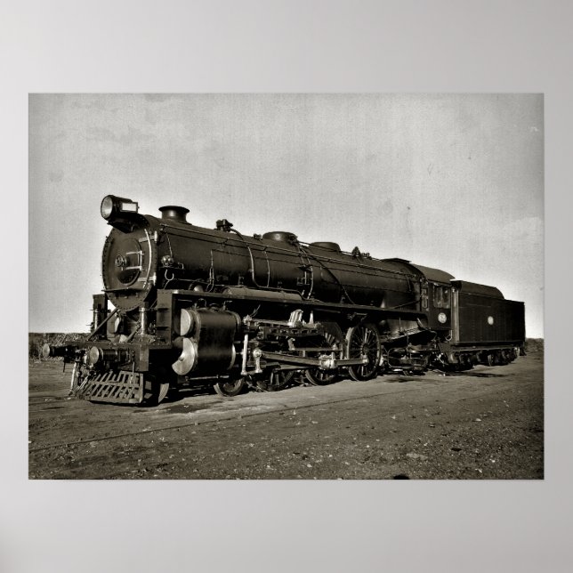 Poster Locomotive de classe 600 de l'Australie du Sud (Devant)