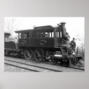 Poster Locomotive d'inspection à vapeur DL+ W