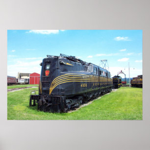 Poster Locomotive GG-1 #4800 de chemin de fer de la