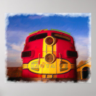 Poster Locomotive qui vous arrive directement