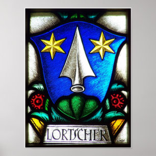 Poster Loertscher Family Crest