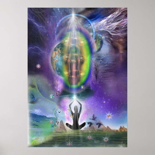 Poster L'oeuvre d'art Crown Chakra (Devant)