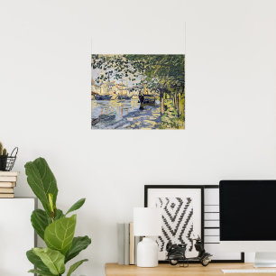 Poster L'œuvre de Monet, Seine à Rouen,