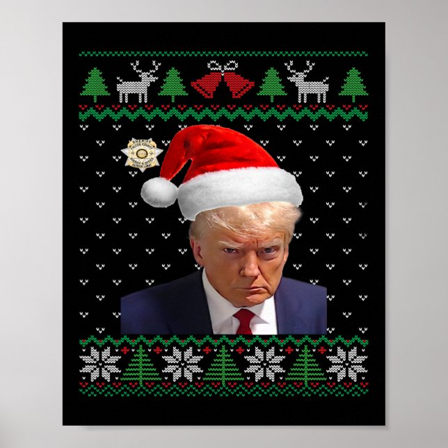 Poster L'officiel Donald Trump Mug Tiré Un Vilain Noël (Devant)
