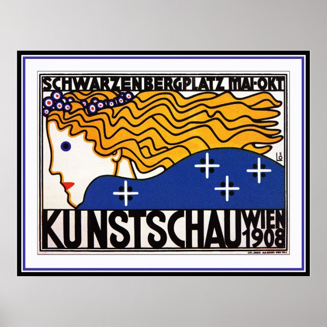 Poster Loffler : Kunstschau Wien - sécession autrichienne (Devant)