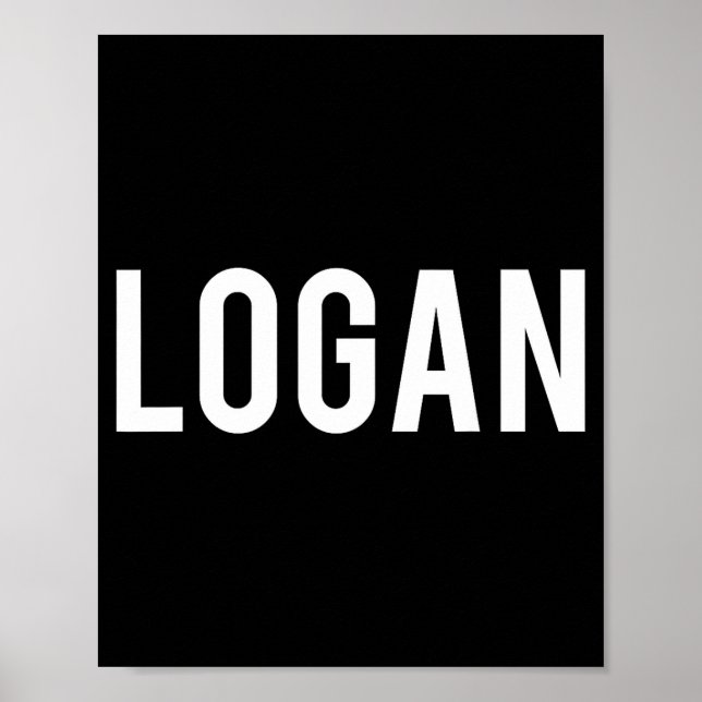 Poster Logan - Cool New Funny Name Fan Gift Tee  (Devant)
