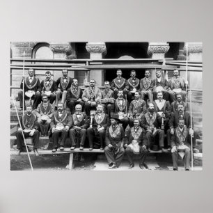 Poster Loge grande des maçons : 1897