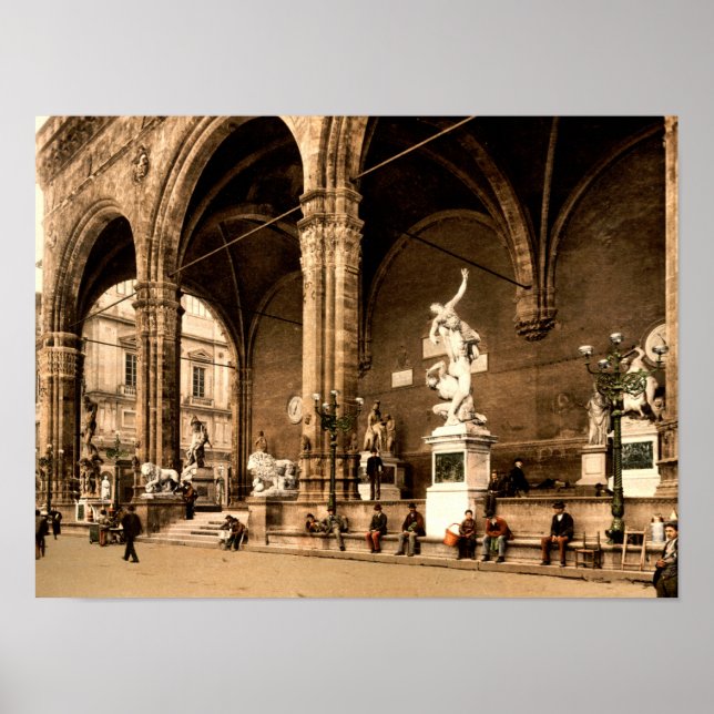 Poster Loggia dei Lanzi Florence Toscane Italie (Devant)