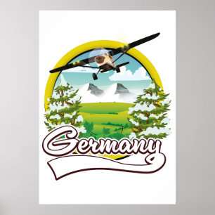 Poster logo Allemagne Travel