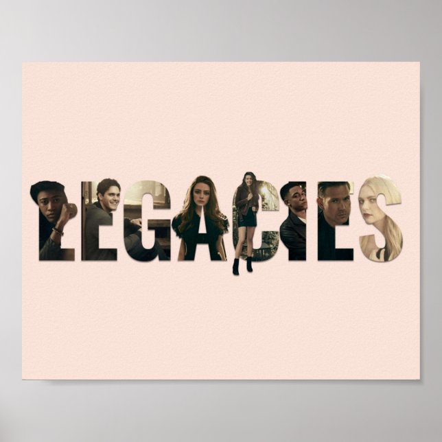 Poster Logo Caractères hérités (Devant)