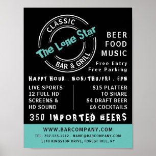Poster Logo Classic Bar & Grill, Pub / Brasserie Publicit