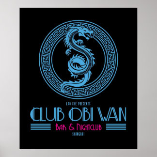 Poster Logo Club Obi Wan inspiré du Temple de Doom