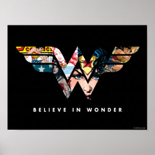 Poster Logo Collage "Belider In Wonder" De Wonder Woman
