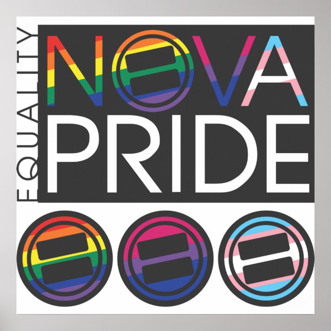Poster Logo combiné NOVA Pride (Devant)