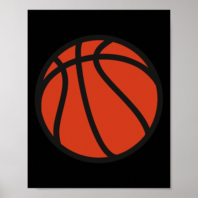 Poster Logo de basket-ball 1 (Devant)