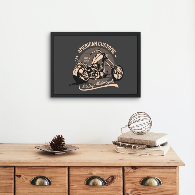 Poster Logo de chopper vintage (Créateur téléchargé)