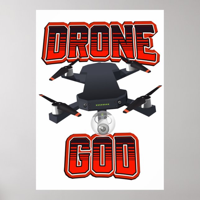 Poster Logo de Drone God (Devant)