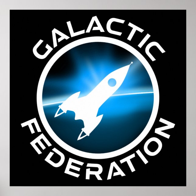 Poster Logo de fédération galactique (Devant)