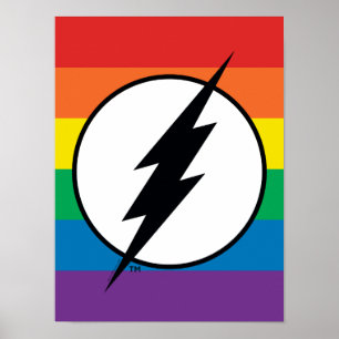 Poster Logo de Flash Rainbow