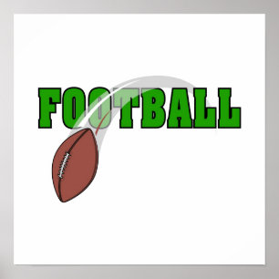 Poster Logo De Football Swoosh
