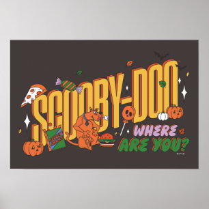 Poster Logo de friandise d'Halloween de Scooby-Doo