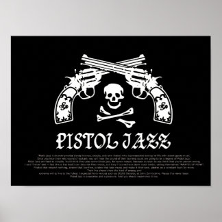 POSTER LOGO DE JAZZ PISTOL ポ ス ー