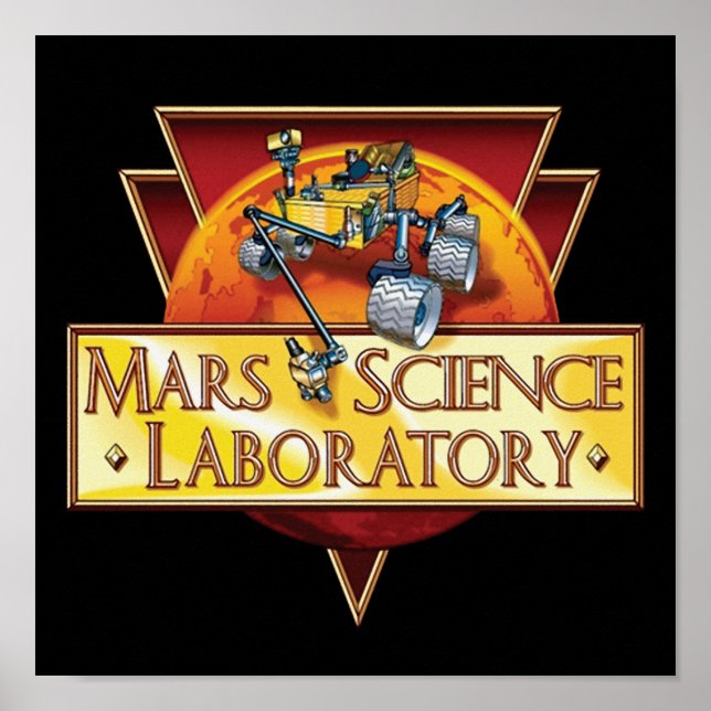 Poster Logo de la mission du Laboratoire des sciences de  (Devant)