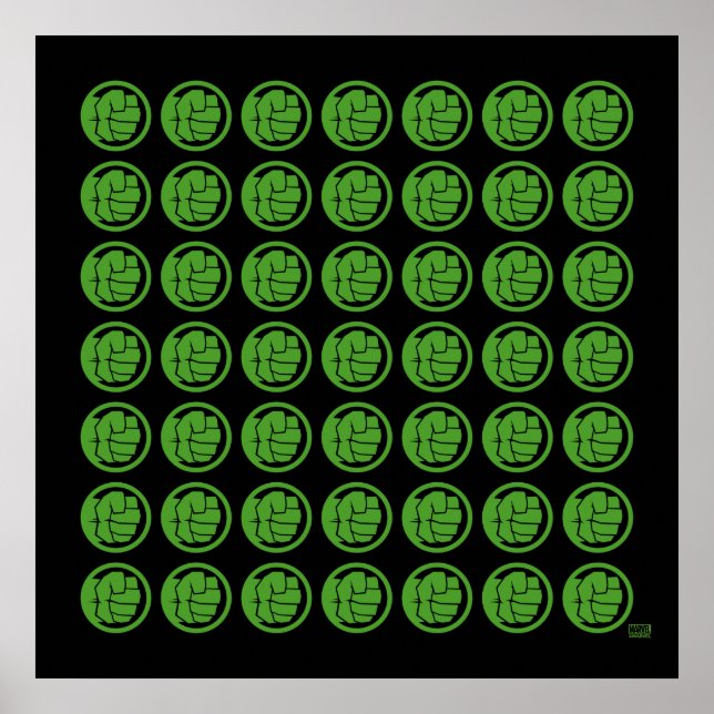 Poster Logo de l'Incroyable Hulk (Devant)