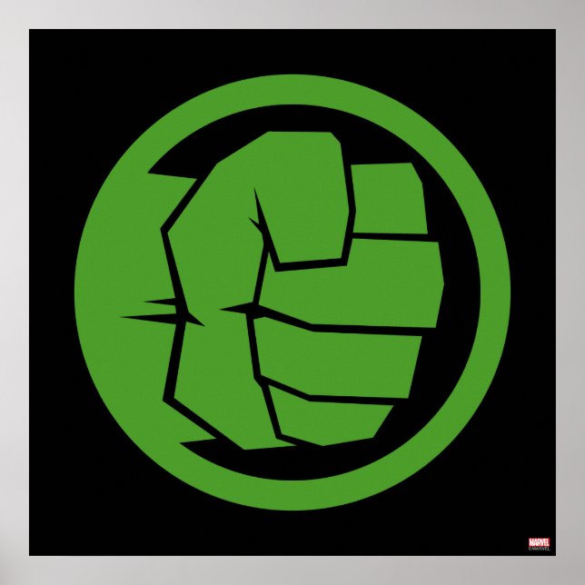 Poster Logo de l'Incroyable Hulk (Devant)