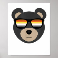 Logo de lunettes de soleil de l'ours gay