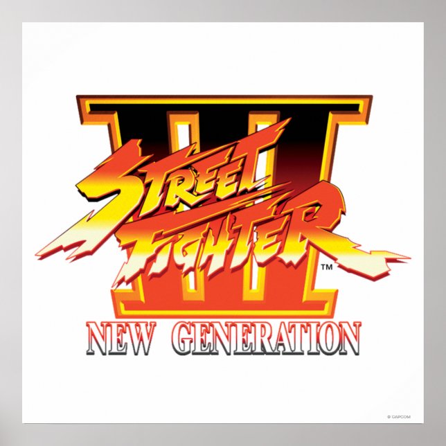 Poster Logo de nouvelle génération Street Fighter III (Devant)