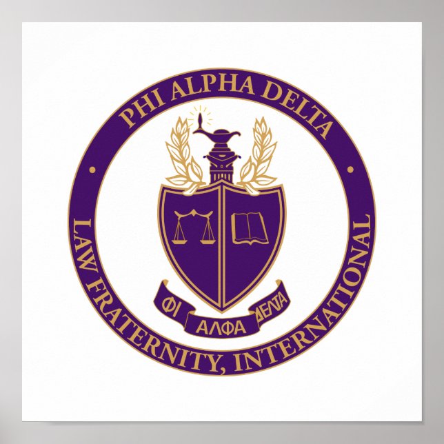 Poster Logo de Phi Alpha Delta (Devant)