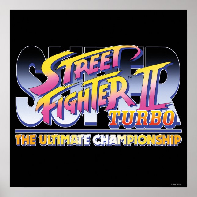 Poster Logo de Street Fighter II Turbo UC (Devant)