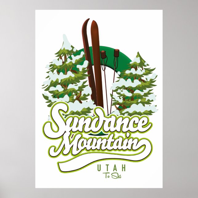 Poster Logo de Sundance Mountain Utah Ski (Devant)