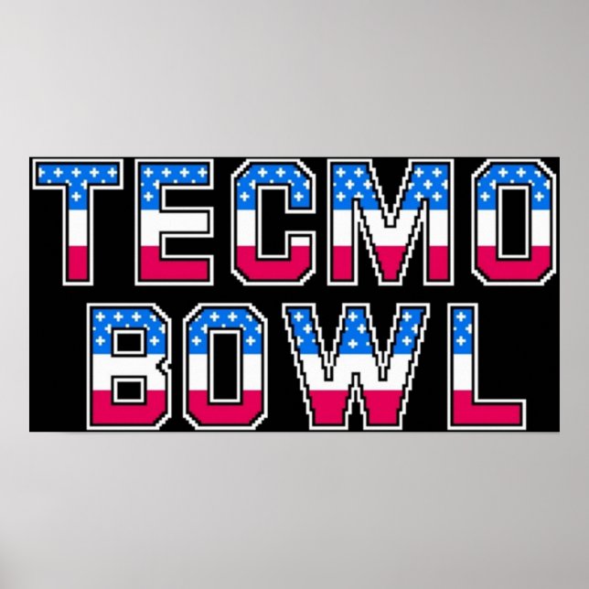 Poster Logo de Tecmo Bowl (Devant)