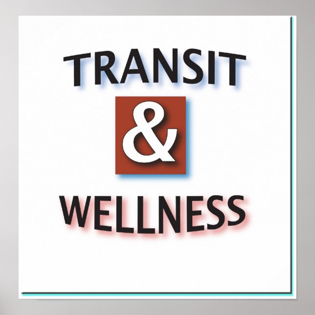 Poster Logo de transport et de bien-être (Devant)