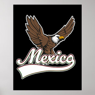 Poster logo de voyage au Mexique